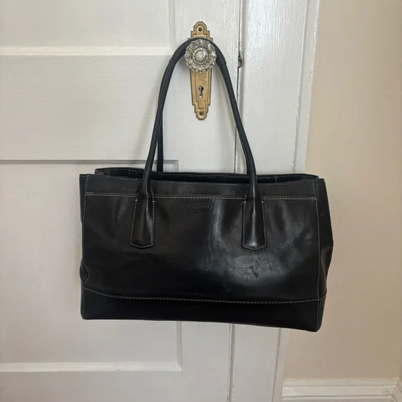 Coach Madison Large Black Tote 12477 - Picture 2 of 2